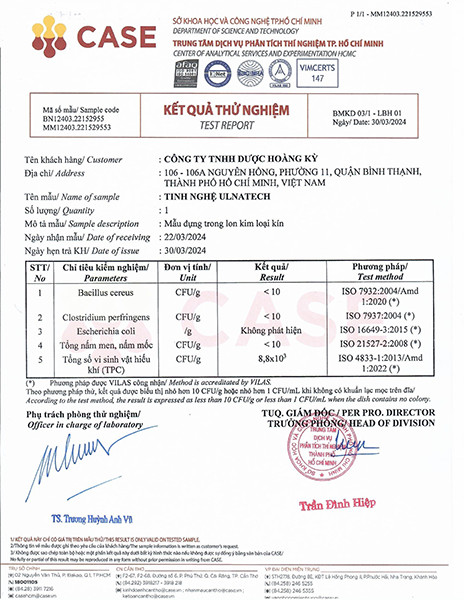 kiểm nghiệm tbn nano